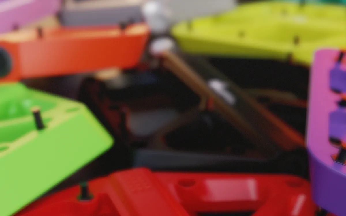 Nylon flat pedals in several colors