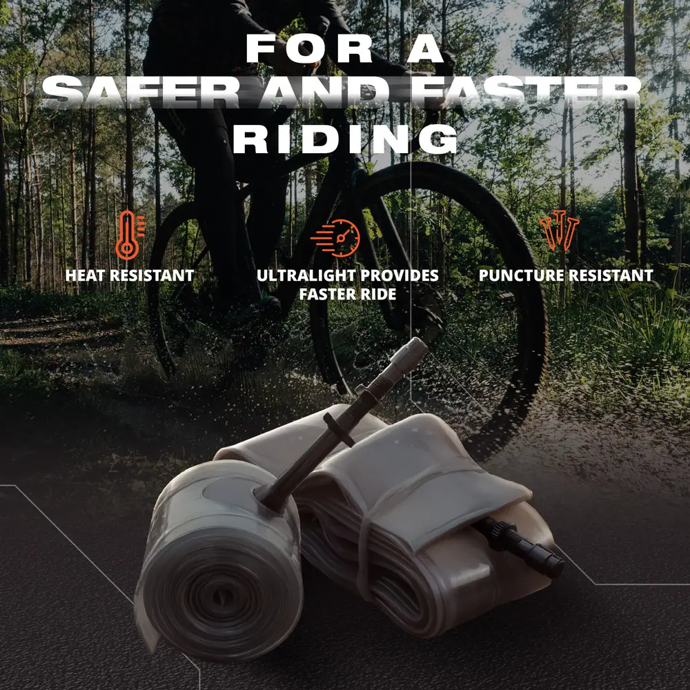 Black Seal – Cámara Bicicleta Gravel TPU 700x32-42C · 1 ud · válvula 65 mm · En ruta