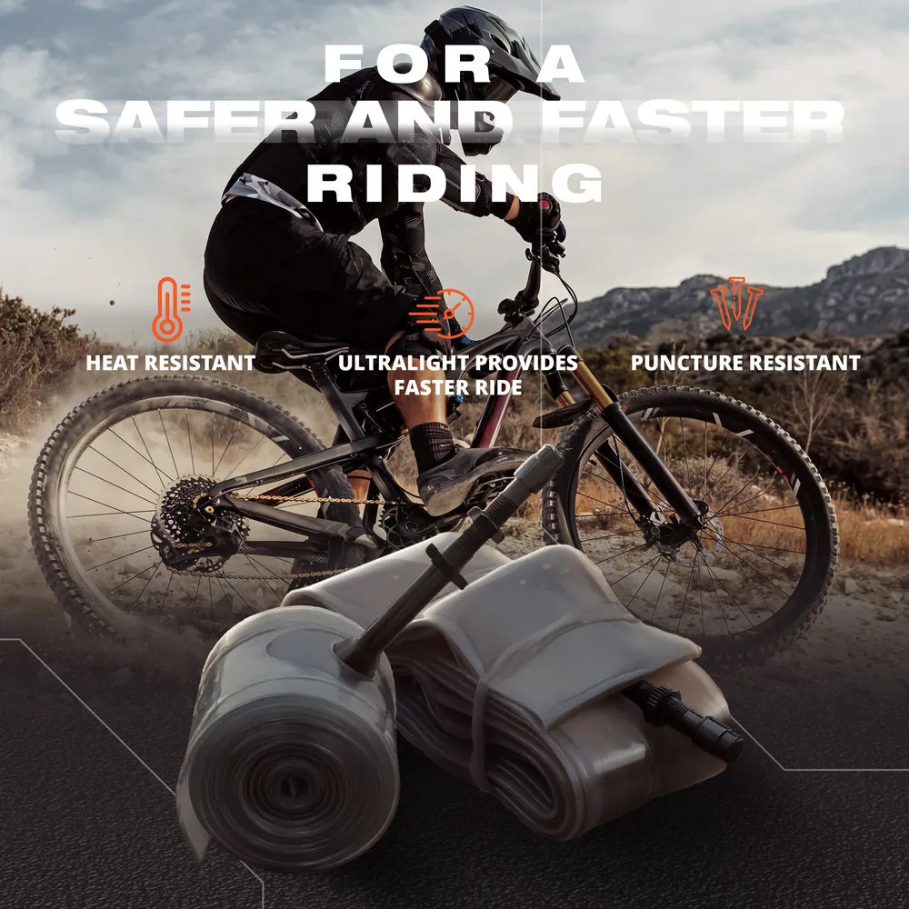 Black Seal – Cámara 29 MTB, 27.5 y 26 TPU Premium 0,35 mm · 1 ud · 26" · En el sendero