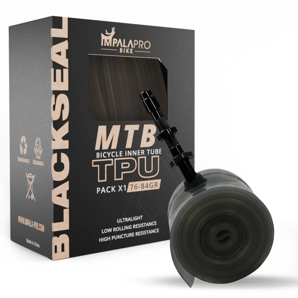 Black Seal – Cámara 29 MTB, 27.5 y 26 TPU Premium 0,35 mm · 1 ud · 26"