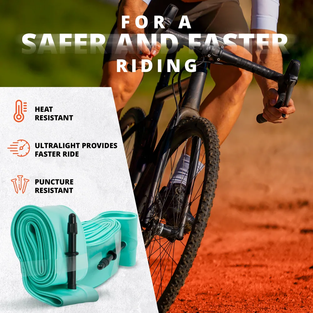Cámara Bicicleta Gravel TPU 700x32-42C Ultraligera 44 g · 1 ud · válvula 65 mm · En ruta