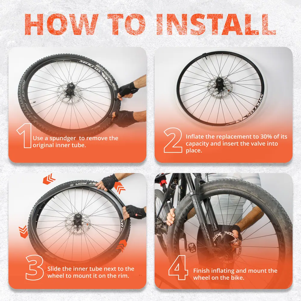 Cámara MTB TPU 29, 27,5 y 26 Ultraligera 56-66 g · 1 ud · 26" · Montaje