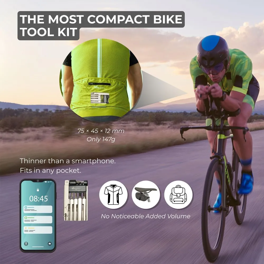 Multiherramienta Bicicleta 11 en 1 con Tronchacadenas · Plateado · Compacta