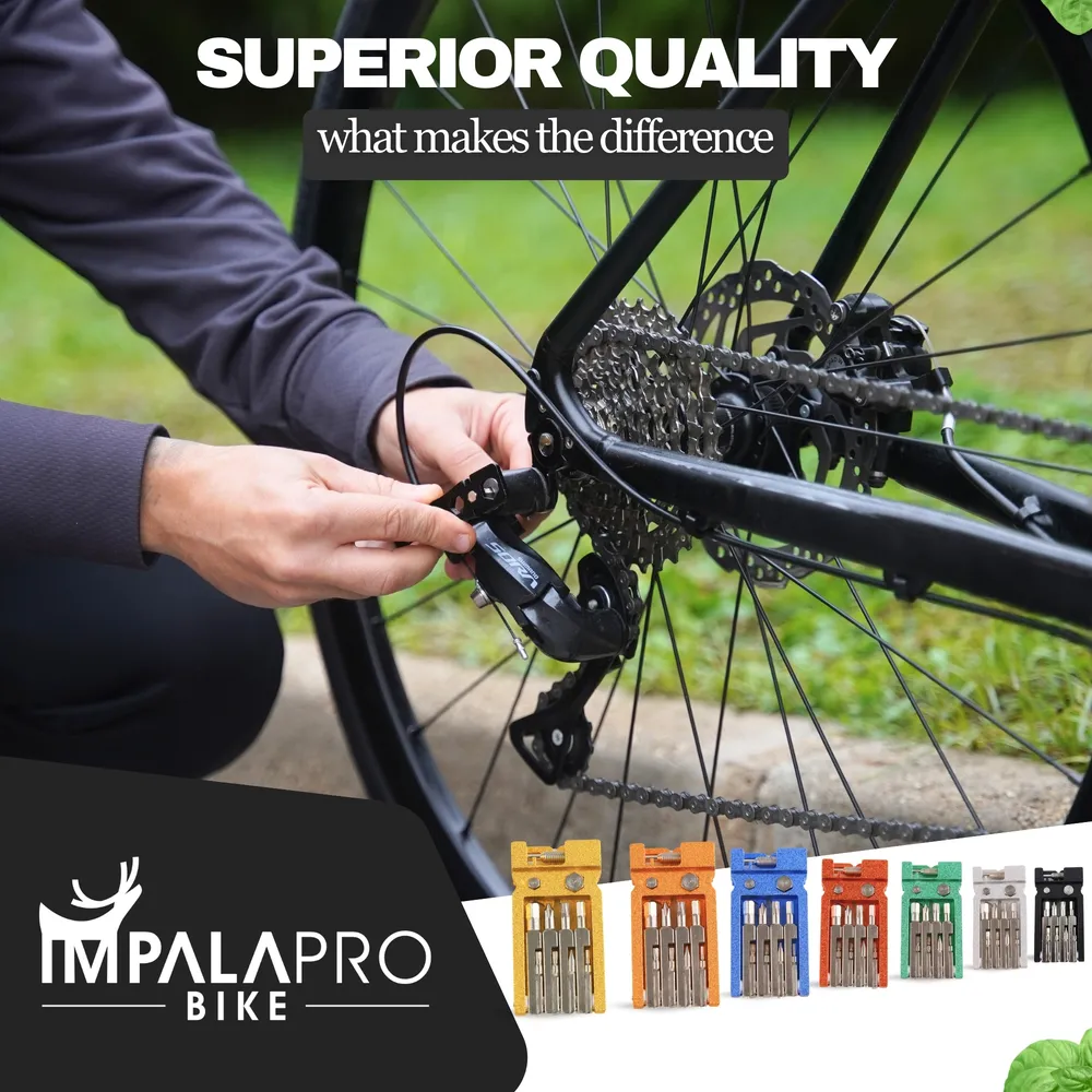 20-in-1 Bike Multitool with Chain Breaker & Tire Levers · Black · On the road