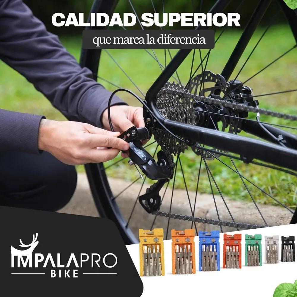Multiherramienta Bicicleta 20 en 1 con Tronchacadenas · Negro · En ruta
