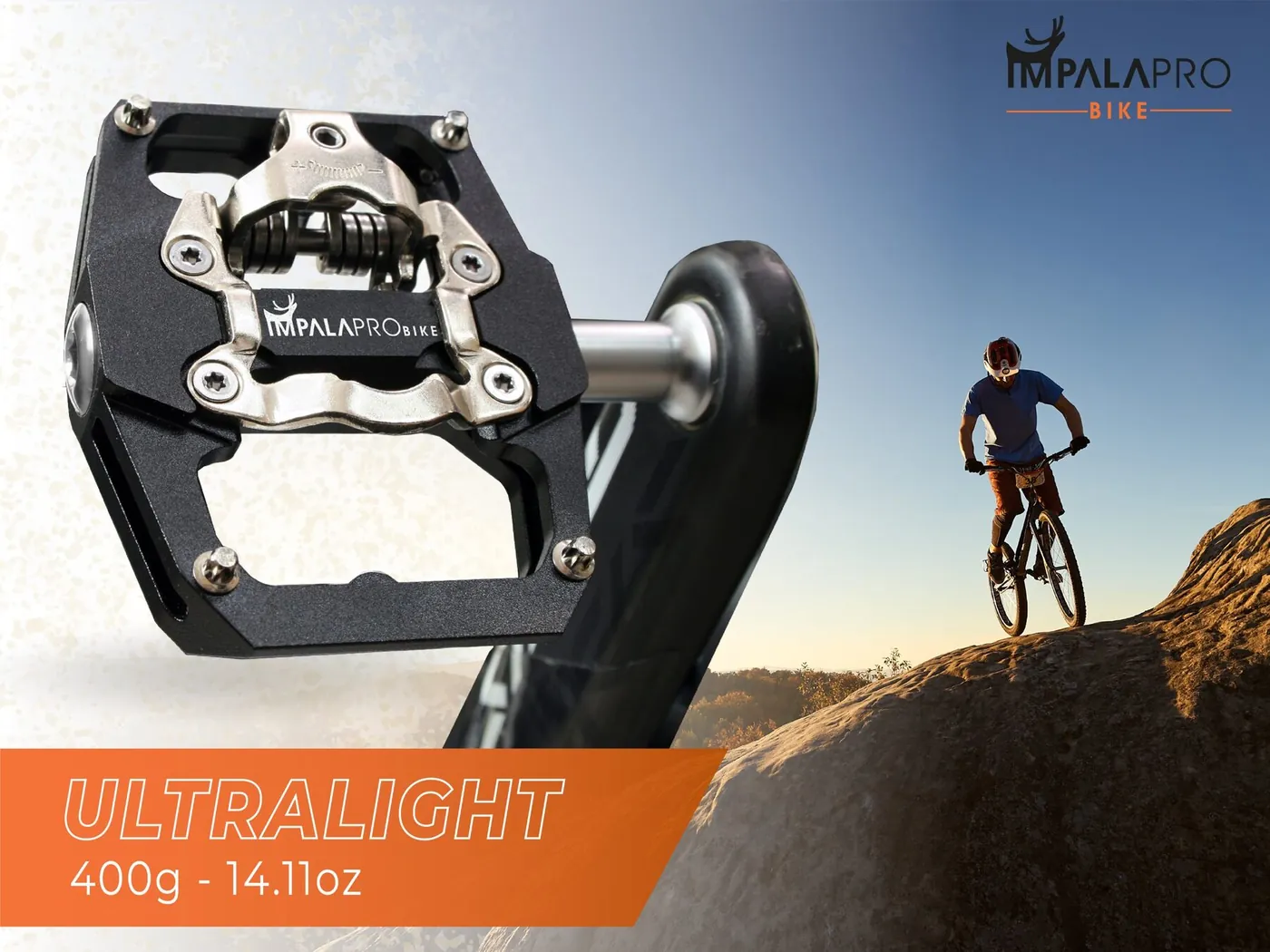Pedales MTB Mixtos Doble Función, Compatibles con Shimano SPD