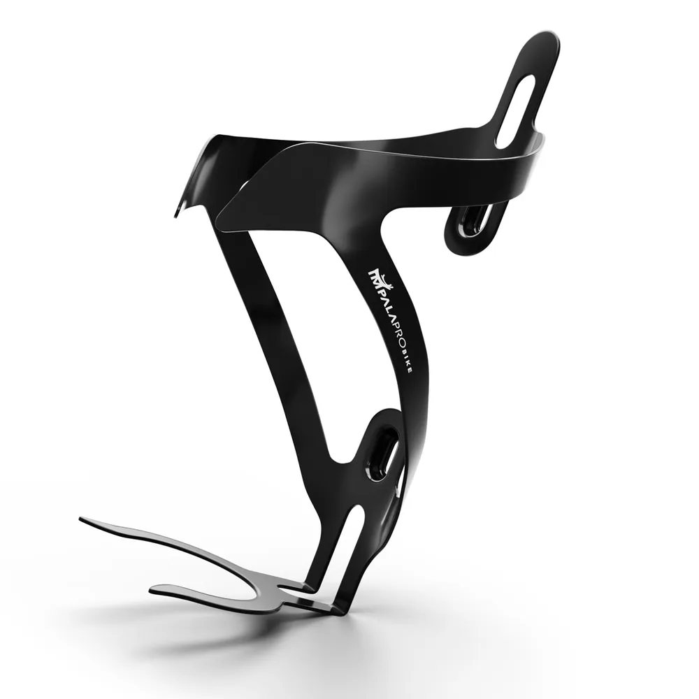 Portabidon Bicicleta MTB y Carretera Aluminio Electroplated 26g · Negro