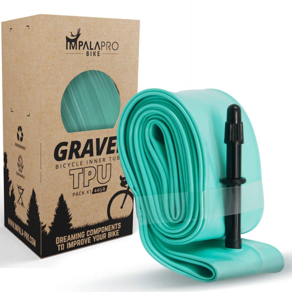 IMPALAPRO - Cámara TPU Gravel 700 x 32-42C Ultraligera 44g válvula Presta 65mm - Camaras de Aire 700 - Camara Bicicleta Gravel 700 - Camara Bici Gravel 700 - Camara Gravel 700 TPU